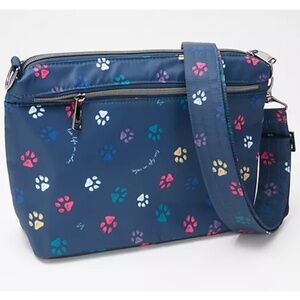 Lug Flare Crossbody Bag in Paws Navy
